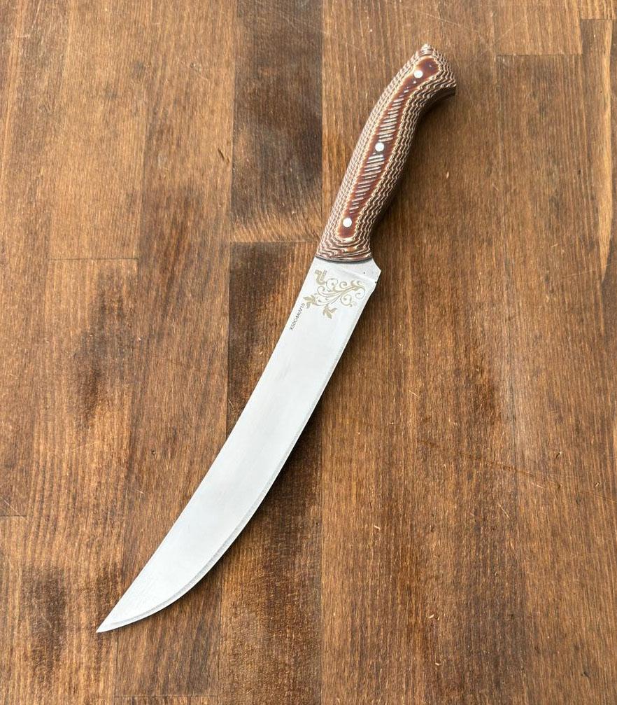 Nusret Bıçağı Kıvrık Tip Et Doğrama, Kesme, Dilimleme, Trimleme Bıçağı 21 cm HGns1608